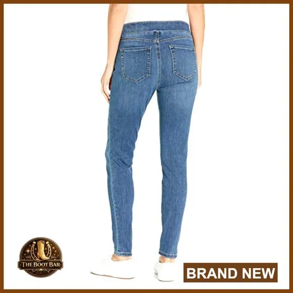 Women's Stretch Pull-On Jeggings Skinny Fit Mid Rise Denim - Picture 2 of 5